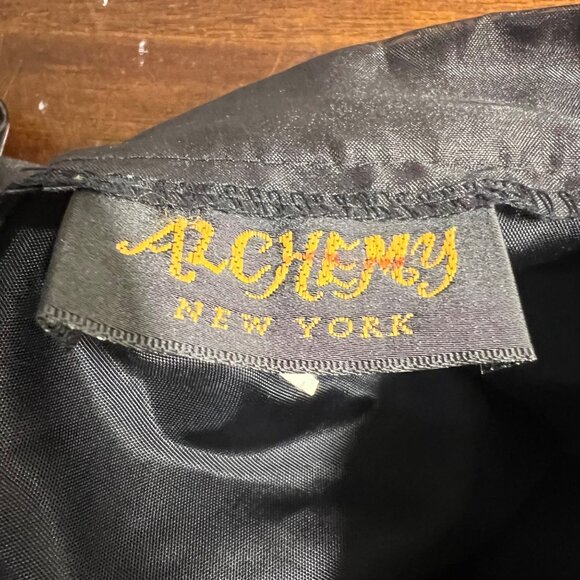 Vintage Whimsigoth Witchy Fairy Grunge Maxi Skirt Sheer Overlay Black High Waist - Picture 4 of 8